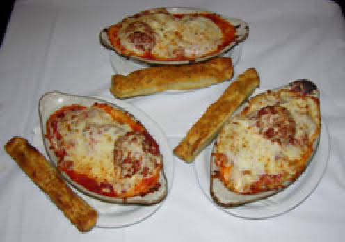 Big Bill's New York Pizza signature dishes Meat Pie
Eggplant Parmigiana
Chicken Cutlet Parmigiana